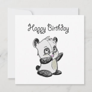 Happy Birthday panda card