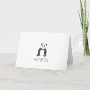 Happy birthday panda card