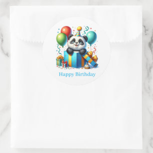 Happy Birthday Panda Stickers