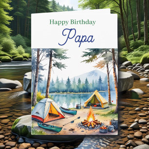Happy Birthday Papa    Fishing Tackle Box Card