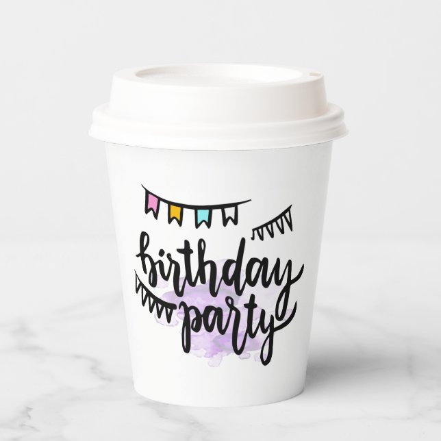 Happy Birthday  Paper Cups (Front)