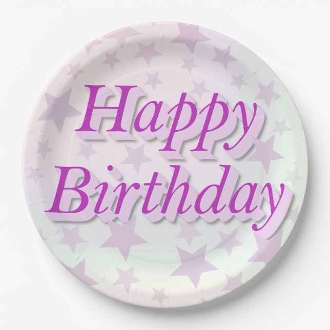 Happy Birthday! Paper Plate (Front)