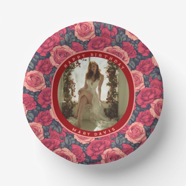 Happy Birthday Paper Plate (Front)