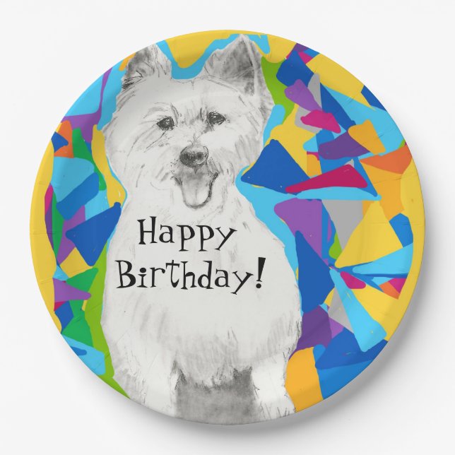 Happy Birthday Paper Plates (Front)