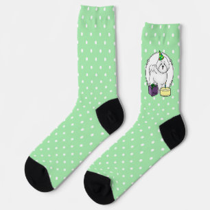 Happy Birthday Party Bichon Frise Dog - Cute Socks