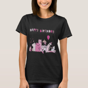 Happy Birthday Party Cat T-Shirt