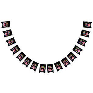 Happy Birthday Party Confetti Bunting Banner