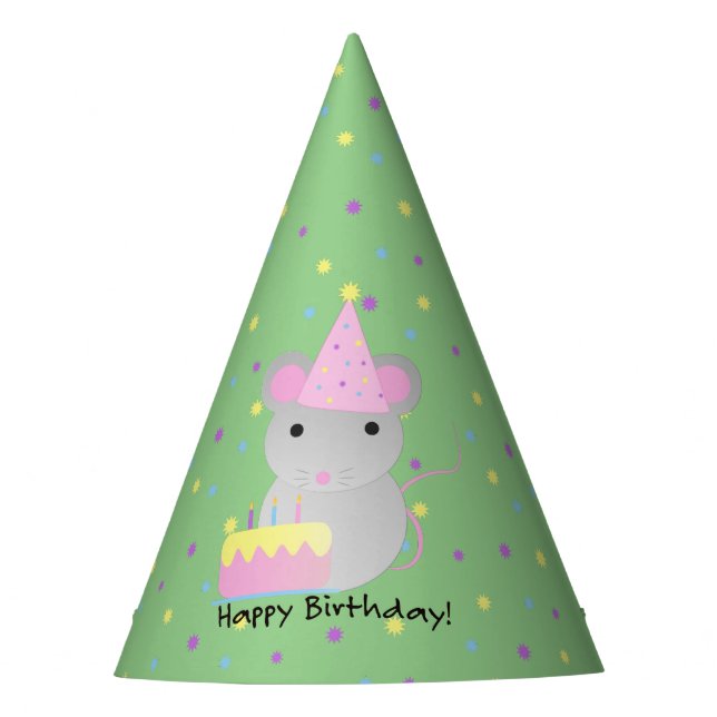 Happy Birthday Party Mouse Hat (Front)
