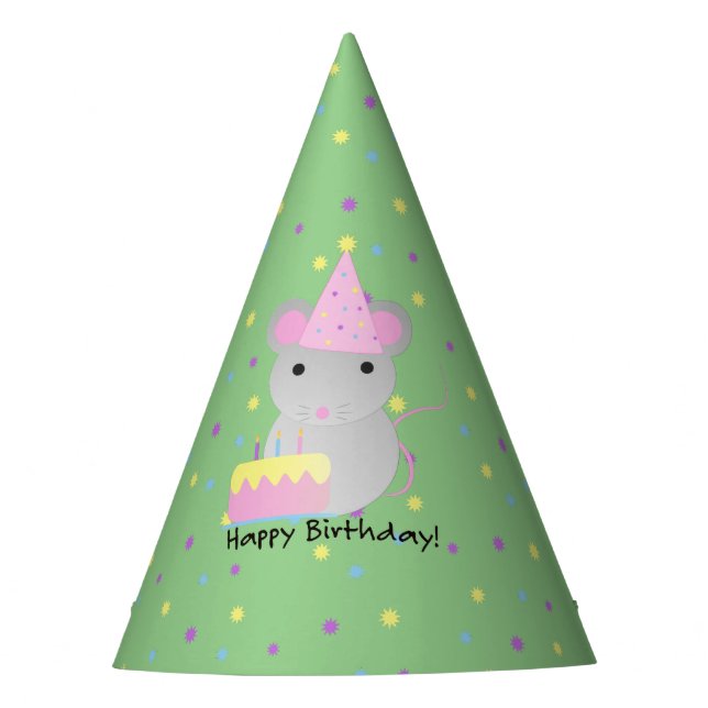 Happy Birthday Party Mouse Hat (Front)