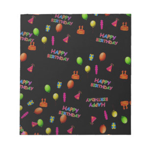 Happy Birthday Party Personalise Destiny Destiny'S Notepad
