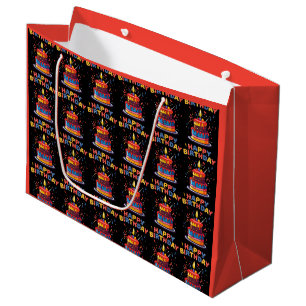 Happy Birthday Party Theme Supplies Large Gift Bag
