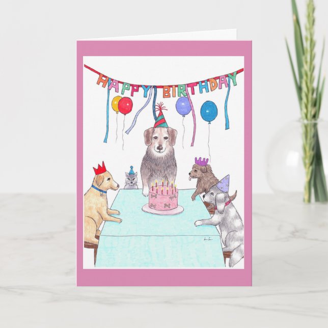Happy Birthday-Party with your pack Card (Front)