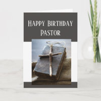 Happy Birthday Pastor Bible Cross Love Respect