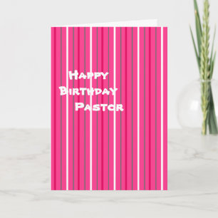 Happy Birthday Pastor Card