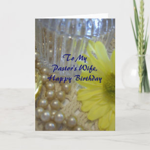 Happy Birthday Pastor's Wife - Daisy Card