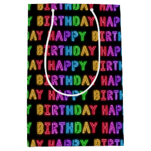 Happy Birthday Pattern Medium Gift Bag