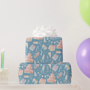 Happy Birthday Pattern Wrapping Paper