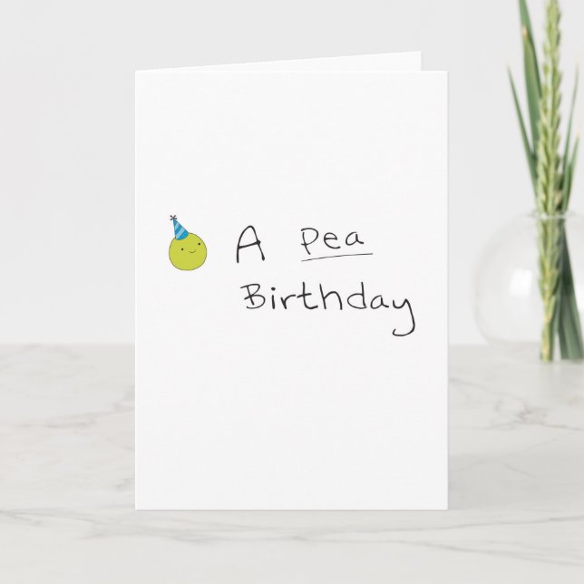 Happy Birthday - Pea Card (Front)
