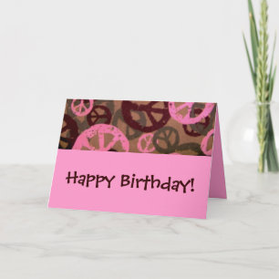 Happy Birthday!-Peace Signs Birthday Card