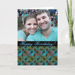 Happy Birthday ! - peacock photo Greeting card