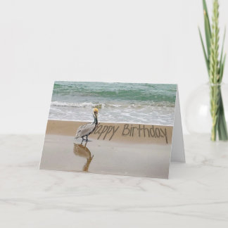 Happy Birthday Pelican Card