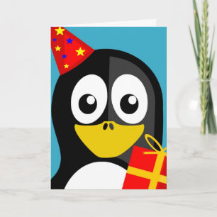"HAPPY BIRTHDAY" PENGUIN CARD