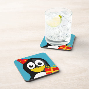 "HAPPY BIRTHDAY" PENGUIN COASTER