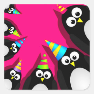 Happy Birthday Penguins Sticker Pack