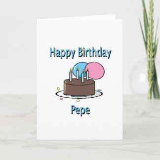 Happy Birthday Pepe French Grandpa Birthday Design Card