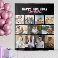 Happy Birthday Personalised 11 Photo Collage