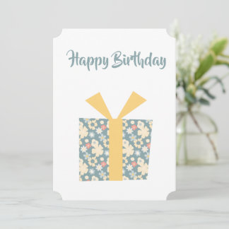 Happy Birthday personalised card