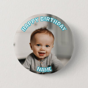 Happy Birthday Personalised Face Pins Birthday