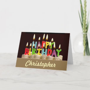HAPPY BIRTHDAY! PERSONALIZED Christopher CARD