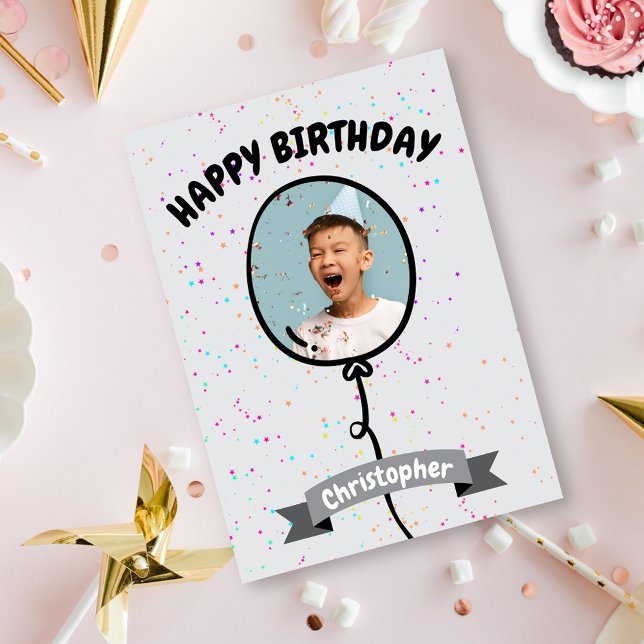 Happy Birthday Photo Balloon Card (Creator Uploaded)