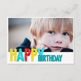 happy birthday photo card