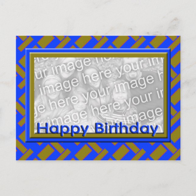Happy Birthday photo frame Postcard (Front)