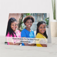 Happy Birthday Photo Girlfriend Buddy Big Custom