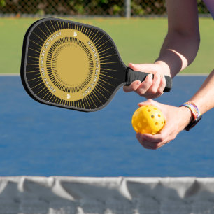 Happy Birthday Photo Him Her Elegant Personalise Pickleball Paddle
