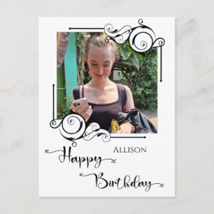 Happy Birthday Photo Postcard