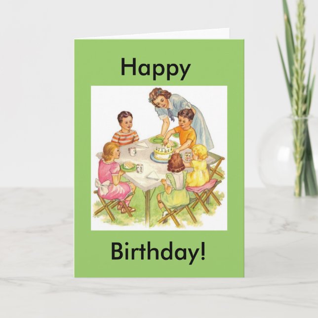 Happy Birthday Picnic, Happy, Birthday! Card (Front)