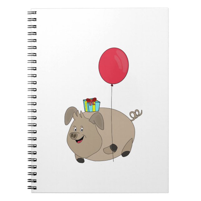 Happy Birthday Pig Notebook (Front)