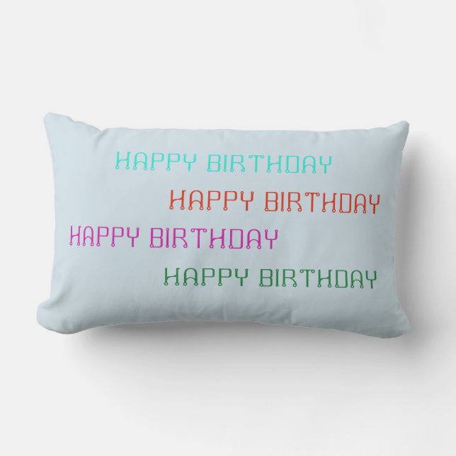 HAPPY BIRTHDAY PILLOW (Front)