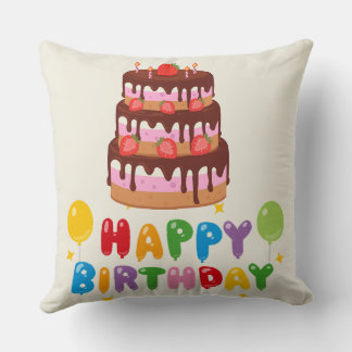 "Happy Birthday Pillows | Custom Birthday Pillow