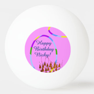 Happy Birthday Ping Pong Ball