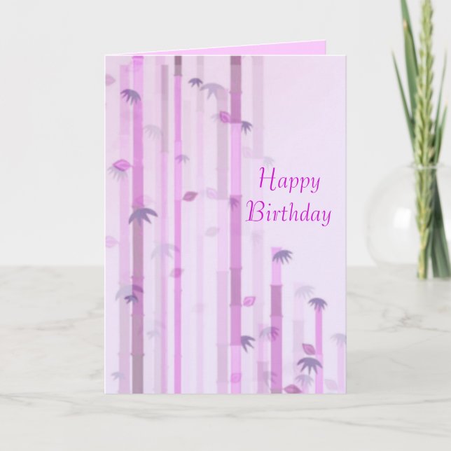Happy Birthday Pink Card (Front)