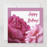 Happy birthday pink French roses floral boho Holiday Card<br><div class="desc">This gorgeous birthday card was created by Berglind Design.

© Berglind Design. All rights reserved.</div>