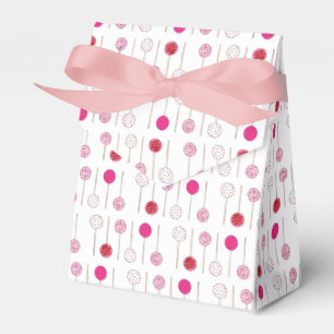 Happy Birthday Pink Frosted Cake Pops Party Favour Box