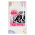 Happy Birthday Pink Gradient Modern Add Photo Name