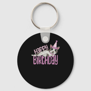 Happy Birthday - Pink Key Ring