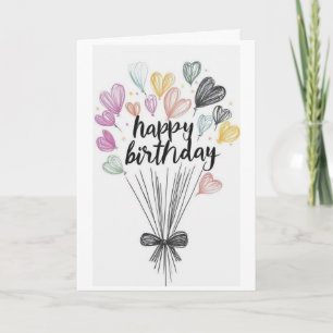 Happy birthday plain card